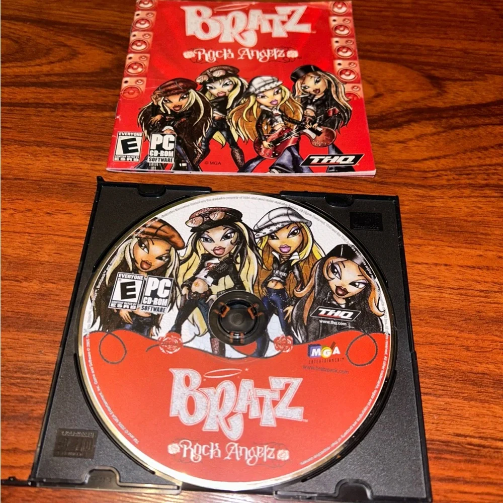 Retro THQ BRATZ Rock Angelz PC CD ROM Sofrware RARE /CD & Manual Only HTF